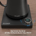 ECOWELL WMTS01 Gooseneck Electric Kettle, Gooseneck Kettle Electric Water Kettle Stainless Steel with Temperature Control, Pour Over Kettle for Coffee and Tea, 1200W Quick Heating, 0.8L, Matte Black