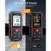 CIGMAN CD-60R Bilateral Laser Distance Meter 393ft/120m Color Backlit Display Rechargeable Type-C IP54 Waterproof Measurement Tool