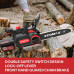 Ecomax ELG05 Cordless Chainsaw 12-Inch 18V Electric Chainsaw with 4Ah Battery & Fast Charger Powerful Chain Saws with Double Safety Switch for Wood Cutting ideal for Farm Backyard Garden Ranch