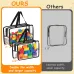 Clear Black Toy Storage Bags 4-Pack Large Size x2 Extra Large Size x2 Large Size x4 Extra Large Size x4