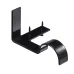 2 Pairs Hang Curtain Rod Holders Bracket Into Window Frame Curtain Rod Brackets
