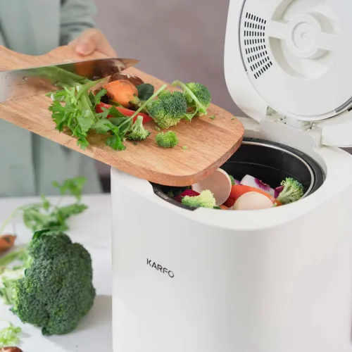 Karfo Ecostar S1 Smart Kitchen Waste Composter Eco-Friendly Electric Kitchen Compost Bin Sustainable Indoor Countertop Food Cycler