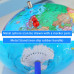 9 INCH World Globe for kids & adult, Classroom & Office Desk, Small Educational Globe with iron Stand for Kids Learning, HD colorful World Map, Magnetic Push Pins & magnifier & handkerchief, 360 Horizontal Rotation Homeschool World Globe B