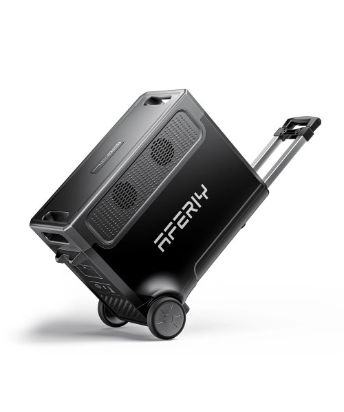 Aferiy P310 Portable Power Station 3840Wh LiFePO4 Solar Generator 3600W AC Output, UPS Pure Sine Wave Fully Recharge in 1.5 Hours 13 Output Ports, LCD Screen with Rolling Wheels