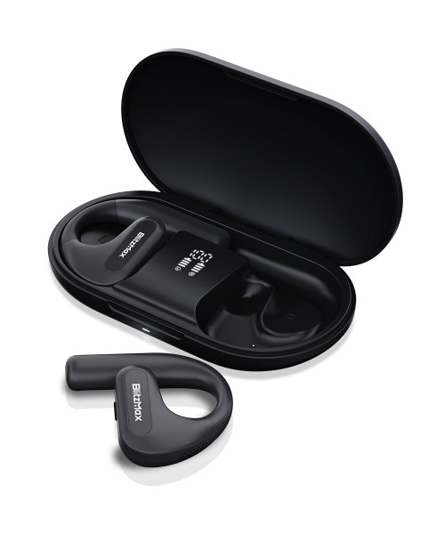 BlitzMax BM-CT2 Open Ear Headphones LED Power Display 16.2mm Dynamic Drivers Deep Bass 60H Playtime Protable Earphone