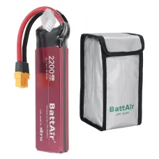 ISDT BattAir 2nd Gen 7.4V 2200mAh 50C 2S Smart LiPo Battery Wireless APP Control XT60 Plug for RC Drones Airplane