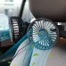 Car Fan 360 3-speed Car Seat Back Cooling Fan USB Charge Dual Head Fan Adjustable Rotation Neck Cooler for Car Home Accessories