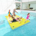HALLOLURE 101"x69.5" Floating Water Pad Tear-Resistant XPE Foam Bouncy Water Floating Bed For Pool Beach Ocean Lake