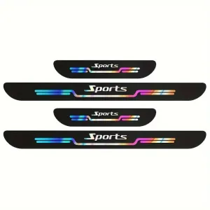4pcs Car Anti Scratch Door Sill Protector Sticker Strip Car Threshold Protection Bumper Film Sticker for Car SUV Pickup Truck
