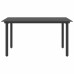 7 Piece Garden Dining Set PVC Rattan Black