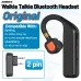 ABBREE BT-E2 Walkie Talkie Wireless Headset Headphone 2.4G Noise Reduction Handsfree Earpiece Replacement for UV-5R UV-32 Walkie Talkie
