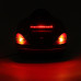 26L Motorcycle Trunk Tail Box with Taillight Black For Harley Honda Yamaha Suzuki Vulcan Cruiser