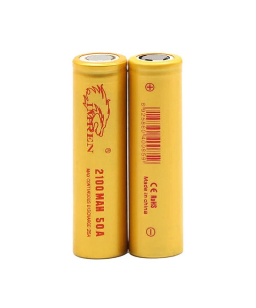 200Pcs IMREN 50A High Power 18650 Battery 2100mah 3.7V Rechargeable Lithium-ion Cells Flashlights RC Toys Home Tools Batteries