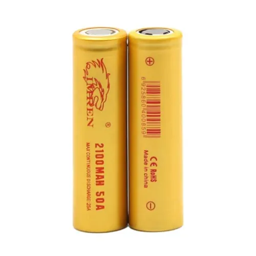 200Pcs IMREN 50A High Power 18650 Battery 2100mah 3.7V Rechargeable Lithium-ion Cells Flashlights RC Toys Home Tools Batteries