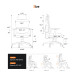 NEWTRAL NT001 Ergonomic Office Chair High Back Desk Chair Standard Version with Unique Adjustable Lumbar Support Adjustable Backrest and Seat Pan Depth Tilt Function Headrest 3D Armrests Computer Chair Black
