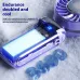 100 High Speed Handheld Fan with Smart LED Display Semiconductor Cooling Fan Portable Rechargeable Folding Small Fan