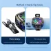 2-in-1 Magnetic Mobile Radiator Cooling Fan for iPhone Tablet Galaxy Huawei Mobile Phone Tablet Computer General Game Cooling