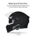 QTB35 Motorcycle Bluetooth Helmet Headset Wireless Music Headphone Over-ear Stereo Headset V5.0 Waterproof