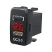 12-24V Dual USB Car Charger Socket Type-C PD QC3.0 LED Voltmeter Waterproof Fast Charge Adapter for Bus Trailer Boats Marine