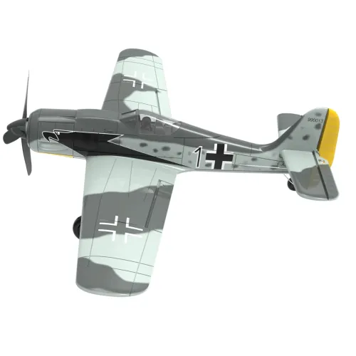 Eachine Mini FW190 400mm Wingspan 2.4G 4CH 6-Axis Gyro One Key Aerobatics XPilot Stabilization System EPP RC Airplane BNF/RTF Compatible DSM S-BUS Protocol for Beginner