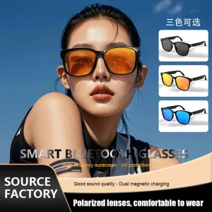 GS08 Smart bluetooth 5.3 Glasses Touch Control UV400 Protection IPX5 Waterproof 3D Stereo Sound Magnetic Charging for Outdoor Sports Activities