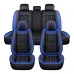 Eluto 5 Seats Car Seat Covers Universal PU Leather Seat Cushion Non-slip Protector Mat