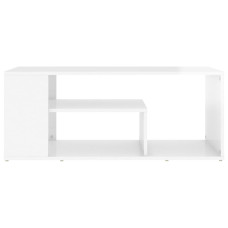 Coffee Table High Gloss White 39.4"x19.7"x15.7" Chipboard