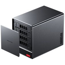 AOOSTAR WTR Pro NAS Mini PC Intel Alder Lake N100 Quad-Core 16GB DDR4 RAM 512GB SSD 4 Bays 90T Storage Dual 2.5G Ethernet Ports Windows 11 4K Triple Screen Display Mini Computer
