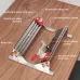ENJOYWOOD Adjustable Spline Jig for Table Saw & Router Table Silver Aluminum Alloy Material 1/2in-11in Project Size Compatibility with 4 Molded Flip Stops for Precise Joinery and Smooth Operation