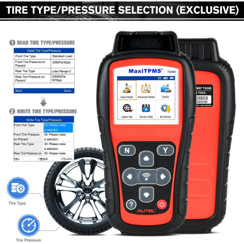 Autel MaxiTPMS TS508WF TPMS Tool Sensor Progarmming/ Relearn/ Activate TPMS Reset Read/Clear TPMS DTCs