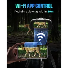 CIGMAN CNVPRO Night Vision Binoculars 4K Video 52MP Photos 8X Zoom WiFi Streaming Infrared Vision 5100mAh Battery IP54 Waterproof Outdoor Camping Hunting