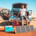 FlashFish 18V 100W Foldable Solar Panel Emergency Solar Charger With PD Type-c QC3.0 for Phones Tablets Camping Van RV Trip Power Outage