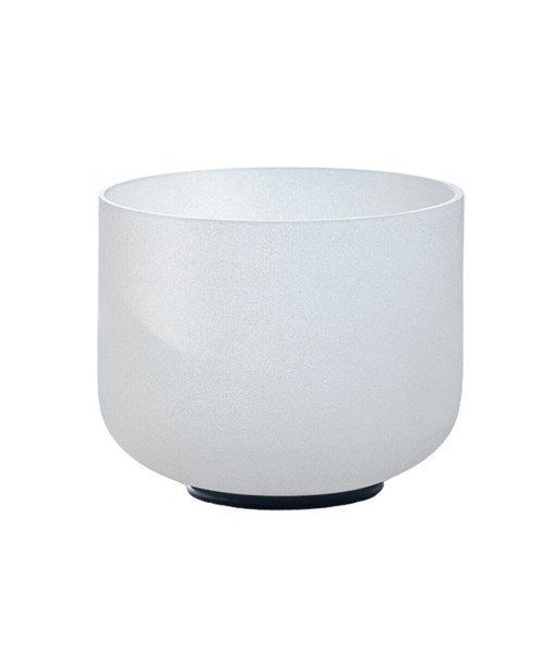 CVNC 432Hz 10" C Note Chakra Crystal Singing Bowl Frosted Quartz Sound Heal Bath