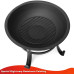 SINGLYFIRE 22 inch Fire Pit for Outside Outdoor Wood Burning Pit Steel Firepit Bowl BBQ Grill for Patio Camping Backyard
