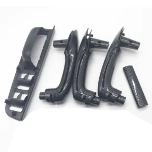 5pcs Interio Door Grab Handle Cover Switch Bezel Set Carbon Fiber Style for VW Jetta Golf Bora MK4