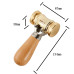 HONGDUI KM-18 Mallet Hammer 22-Ounce Brass Head Mallet Replaceable Plastic Hammer Heads Nylon Inserts Comfortable Handle Reduces Hand Fatigue