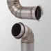 Slip On Motorcycle Exhaust Middle Link Pipe Stainless Steel Heat Resistant Finish Replacement For DUKE 790 2018-2022