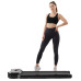 FYC JK30F-9 Under Desk Treadmill 2.5HP Power Motor 6km/h Max Speed 100KG Weigh Capacity APP Control bluetooth Music LED Display Installation-free Running Fitness for Home Gym Workouts