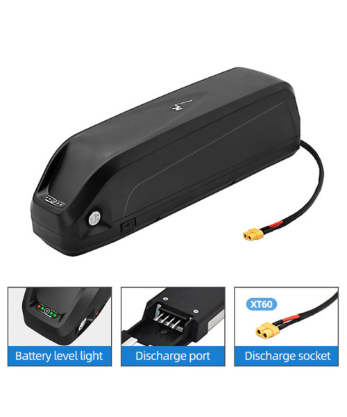NLK 48V 13AH 624W Electric Bike Battery Lithium Li-ion 18650 Battery with 30A BMS Protection Board 3A Charger for 1000W 750W 500W 350W Motor Kit