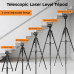 CIGMAN CTP01 Professional Adjustable Laser Level Tripod Lightweight Aluminum 1.5M Height 360 Rotation 3-Way Swivel Pan Head for Laser Levels Cameras Projectors Phones