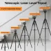 CIGMAN CTP01 Professional Adjustable Laser Level Tripod Lightweight Aluminum 1.5M Height 360 Rotation 3-Way Swivel Pan Head for Laser Levels Cameras Projectors Phones