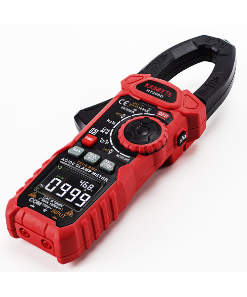 Direct KAIWEETS HT208D Inrush Clamp Meter T-RMS 6000 Counts AC/DC 1000V True RMS Precision NCV Detection LED Flashlight Best Multimeter for Labs and Industries