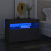 TV Cabinets with LED Lights 2 pcs Gray 23.6"x13.8"x15.7