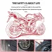 Motorcycle TPMS Tire Pressure Monitoring System QC3.0 Fast Charging USB Output Real Time Temperature Alarm IP67 Waterproof Anti Theft External Sensors Long Battery Life