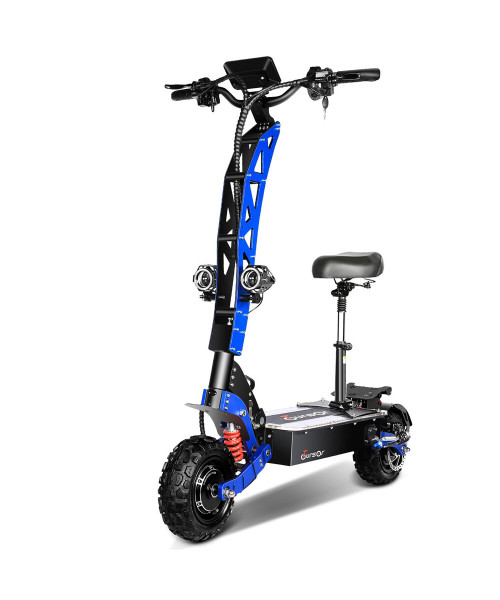 TOURSOR E8P Electric Scooter 60V 35AH Battery 3000W*2 Dual Motors 11inch Off-Road Tires 120KM Max Mileage 150KG Max Load Folding E-Scooter