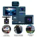 2 Inch IPS Screen Car Dash Cam 3-Channel Driving Recorder G-sensor Loop Recording Parking Monitoring