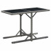 3 Piece Garden Dining Set Black