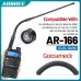 ABBREE AR-166 SMA-Female Gooseneck Antenna UHF VHF 39cm Flexible 360 Bending High Gain Signal Booster for Ham Radio Walkie Talkie Baofeng