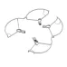 BRDRC Quick Release Anti-Collision Propeller Props Guard Protection Cover for DJI Mini 3 / Mini 3 PRO RC Drone Quadcopter