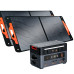 Blackview OSCAL PowerMax2400 Dual-speaker Portable Power Station with Solar Panel Kit/Battery Pack Kit 1872Wh to 20592Wh LiFePO4 Battery Pack Power Bank with 16 Outlets Wireless Charging Emergency Power Backup for Camping House Trolling